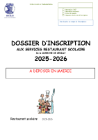 DOSSIER INSCRIPTION 2025-2026